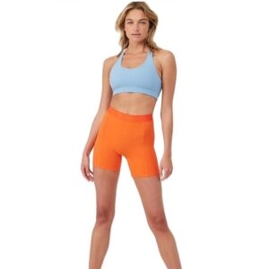 NWT   Outdoor Voices  Women's S Athletic   Biker   Shorts   Orange